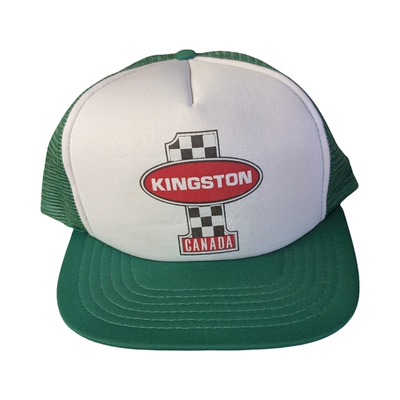 Other - Vintage 80s Foam Front Mesh Back Trucker Hat, Kingston Canada
